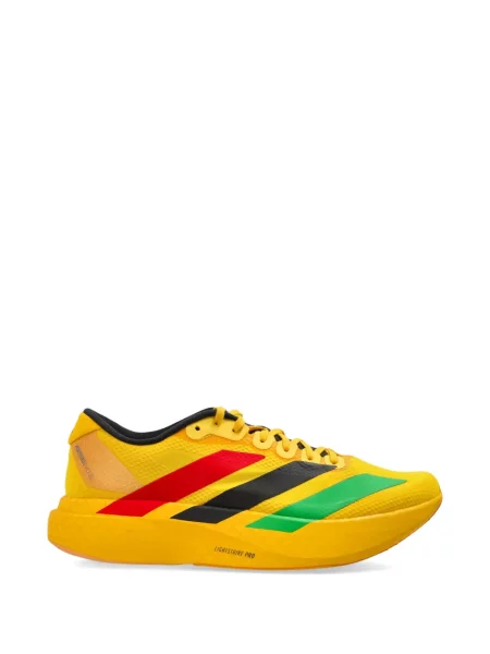 Sneakerși Adidas Adizero cu șireturi din dantelă cu dungi roșu