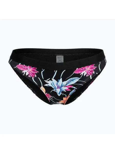 Горнища на бански костюми ROXY Active anthracite/floral flow черно