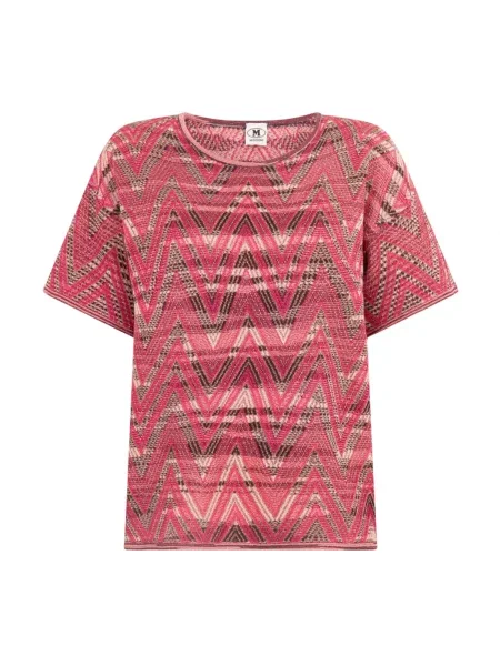 Wielobarwność koszulka M Missoni czerwona