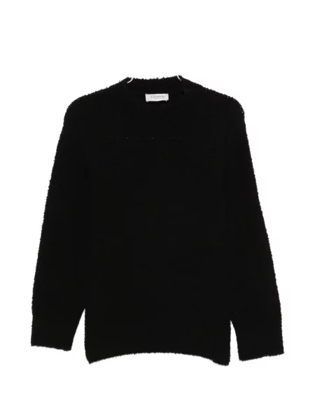 Bouclé pulover Laneus negru