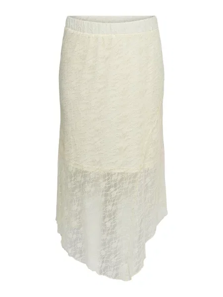 ONLY Carmakoma Fustă CARCARNE' alb