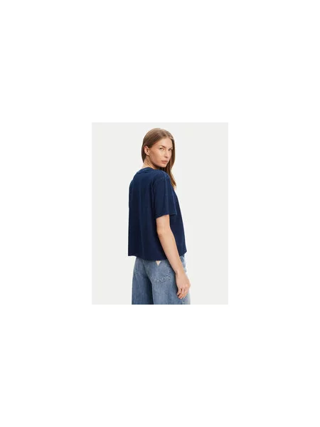 Guess Jeans Majica Mornarsko Regular Fit modra