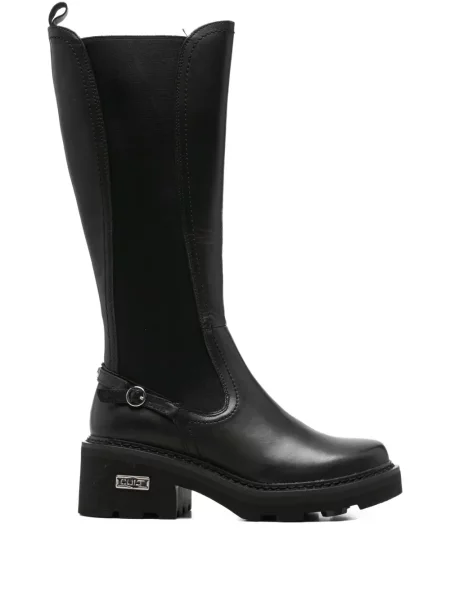 Кожени ботуши Cult черно