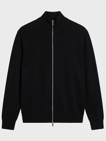 Шерстяной кардиган Calvin Klein черный