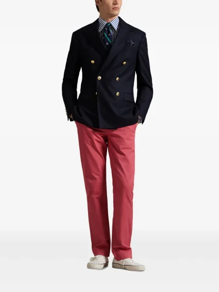 Pletene sportske kratke hlače Polo Ralph Lauren s printom bijela