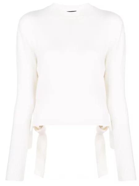 Cropp pulover Cashmere In Love din cașmir alb