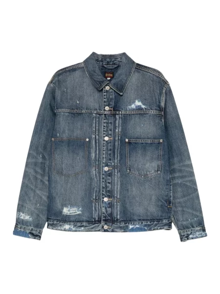Kurtka jeansowa Evisu niebieska