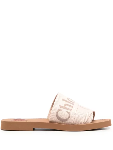 Sandale Chloé cu broderie slip-on