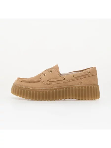 Сникърси Clarks Torhill Boat Beige Suede EUR 36 бежово