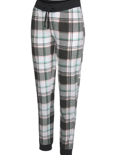 VIVANCE Pantaloni de pijama maro alb