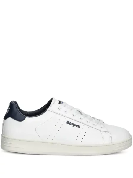 Sneakerși Blauer din piele alb