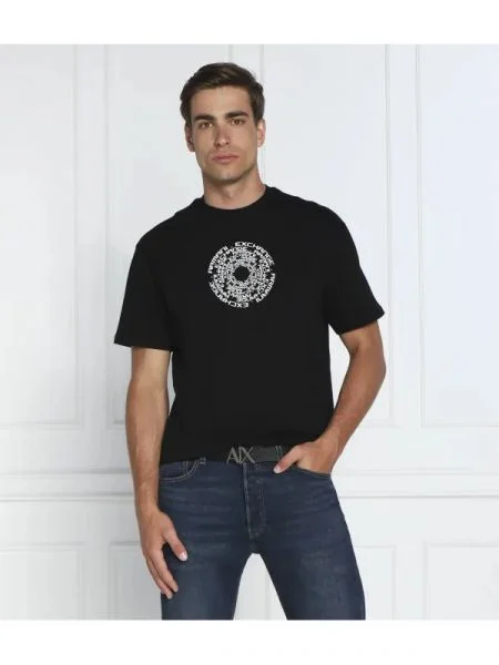 Armani Exchange Tricou | Comfort fit negru