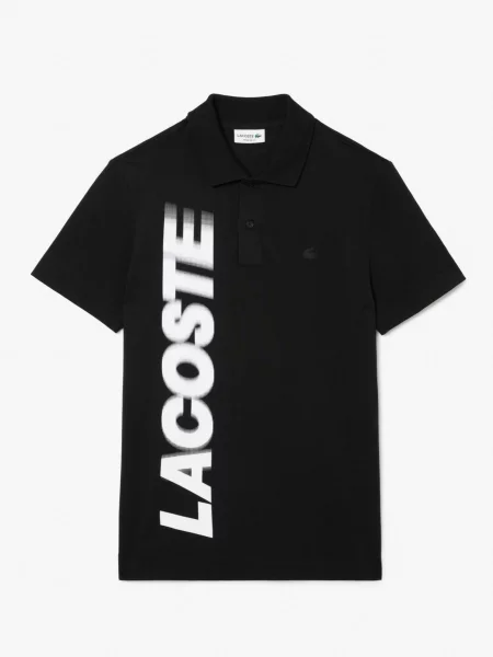 Поло Lacoste черное