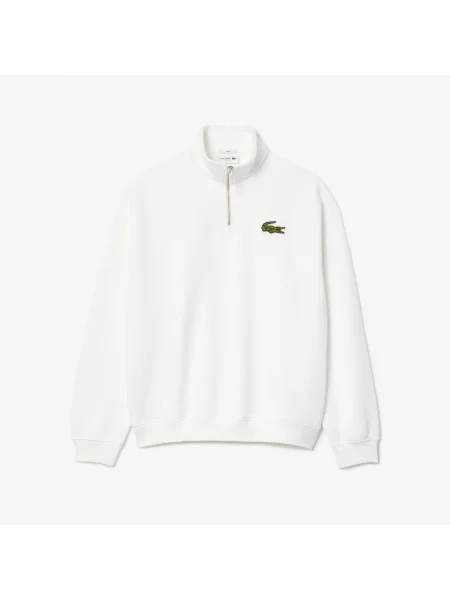 Lacoste Bluza Loose Fit biała