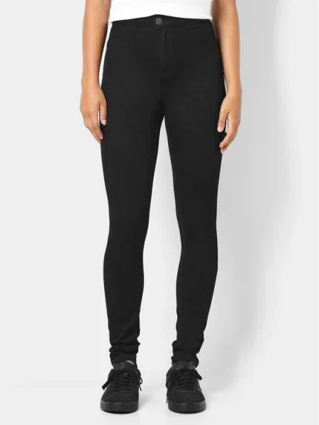 Noisy May Blugi Ella Skinny Fit negru