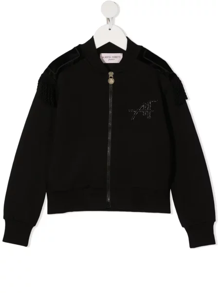 Kurtka bomber dziecięcy Alberta Ferretti czarny