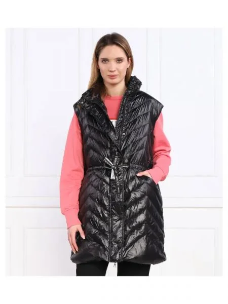 TWINSET De puf vestă negru