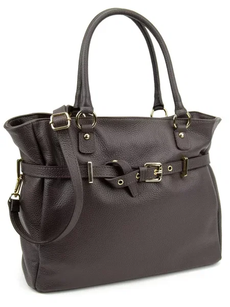 Кожаная сумка Royalbag коричневая