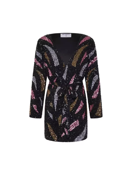 Mała mały sukienka mini One Teaspoon z cekinami czarna