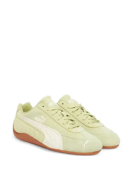 Fűzős csipkés sneaker Puma Suede sárga