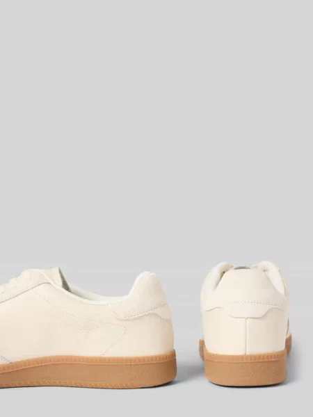 Sneakersy o niskim kroju z prawdziwej skóry bydlęcej model FINLEY' Selected Homme białe