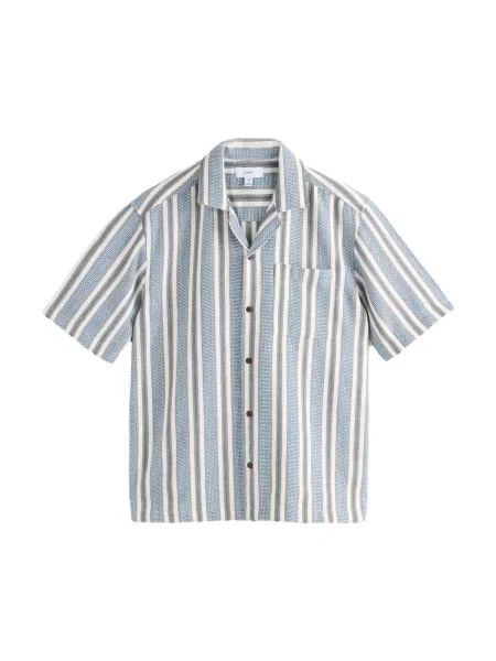 Next Košile modrá bílá