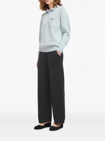 Sweter Barrie z kaszmiru chunky niebieski