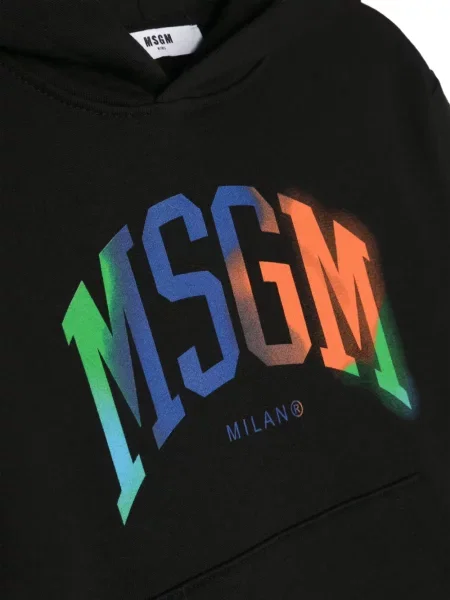 Bluza z kapturem dziecięca Msgm czarna
