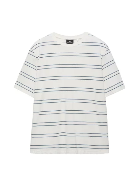 Pull&Bear Majica tamno plava bijela