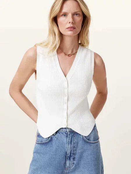 Top Allsaints biały