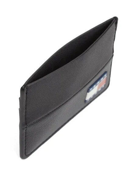 Portofel Tommy Jeans din piele negru