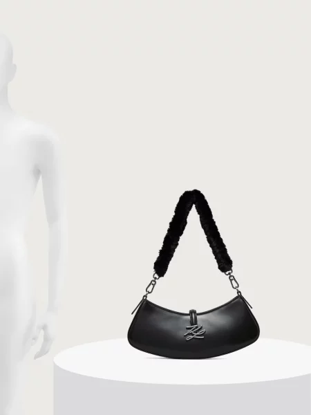 Кожаная сумка Karl Lagerfeld с лого