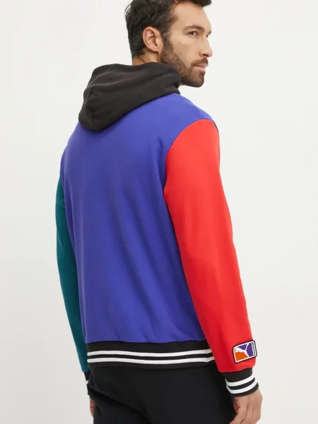 Кофта Puma з капюшоном візерунок синій