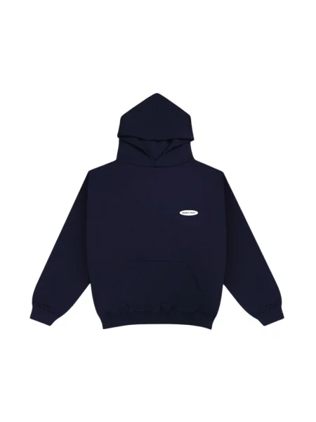 Bluza z kapturem Bram's Fruit z nadrukiem niebieska