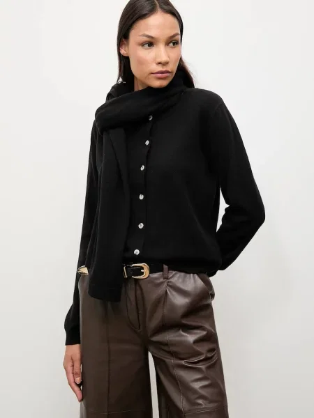 Vuneni kardigan Answear.LAB lagane crna