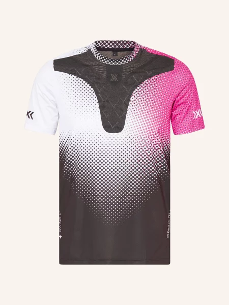 Koszulka do biegania X-Bionic Corefusion Run dot fade/neo pink/white biała