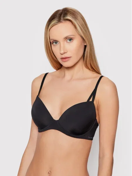 Сутиен Calvin Klein Underwear с изчистен дизайн черно