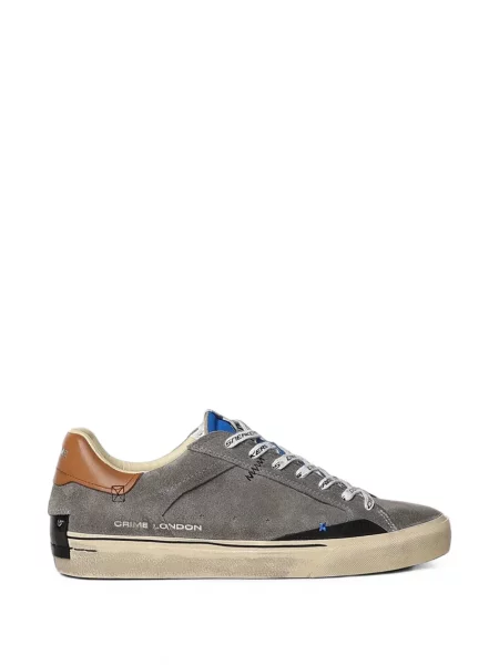 Sneakerși Crime London zdrențuiți gri