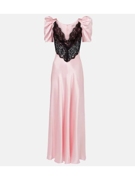 Rochie de cocktail Rodarte de mătase roz