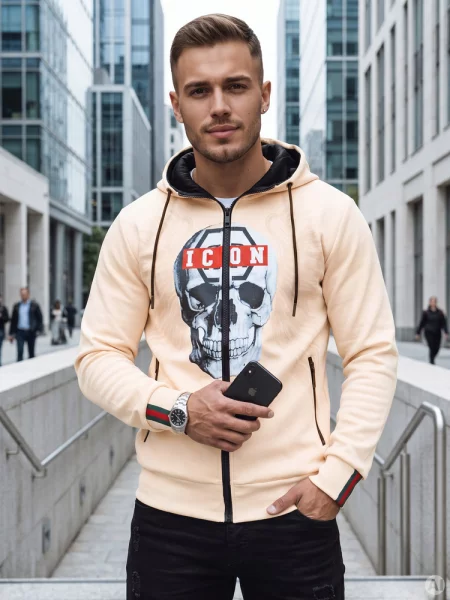 Bluza jasnobeżowa Dstreet
