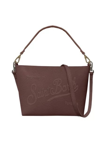 Torebka skórzana Mc2 Saint Barth skórzana brązowa