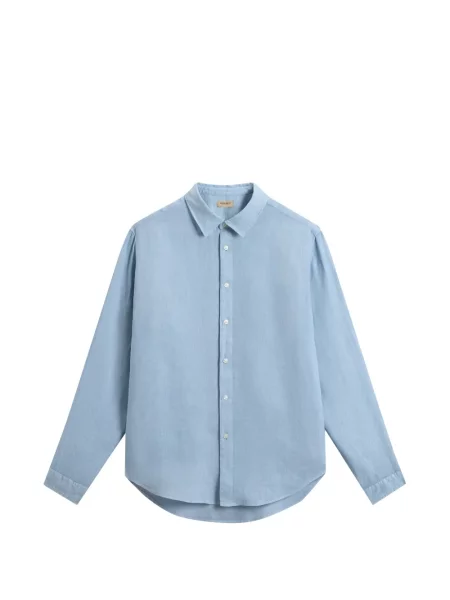 Cămașă Woolrich de in albastru