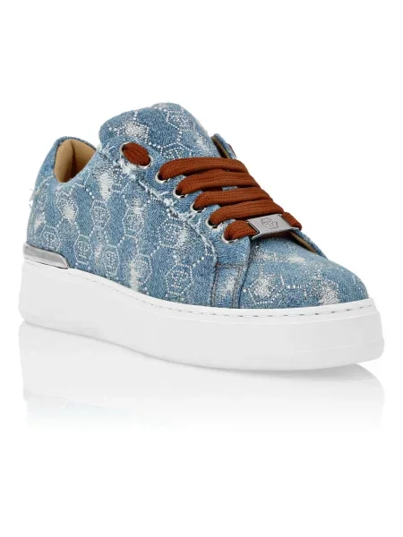 Sneakersy Philipp Plein niebieskie