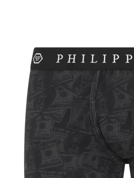 Boxeri Philipp Plein cu imagine negru