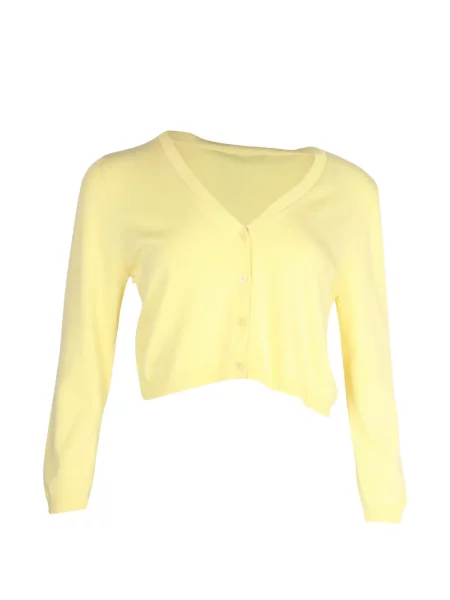 Decupat cardigan Weekend Max Mara galben