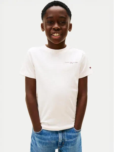 Tommy Hilfiger T-Shirt Mini Corp Εκρού