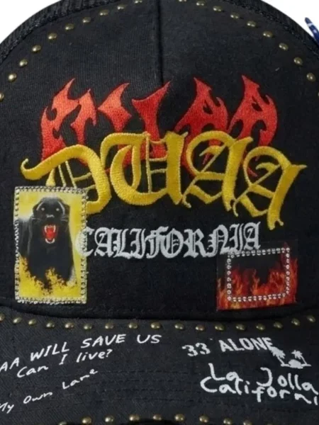 Șapcă Duaa cu strasuri negru