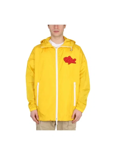 Kurtka Dsquared2 z logo pomarańczowa