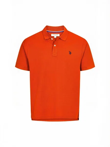 U.S. POLO ASSN. Cămașă UMAlfred portocaliu
