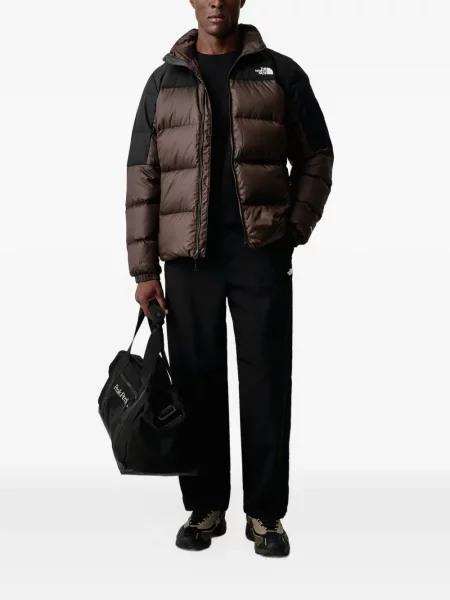 Pūkinė striukė The North Face ruda